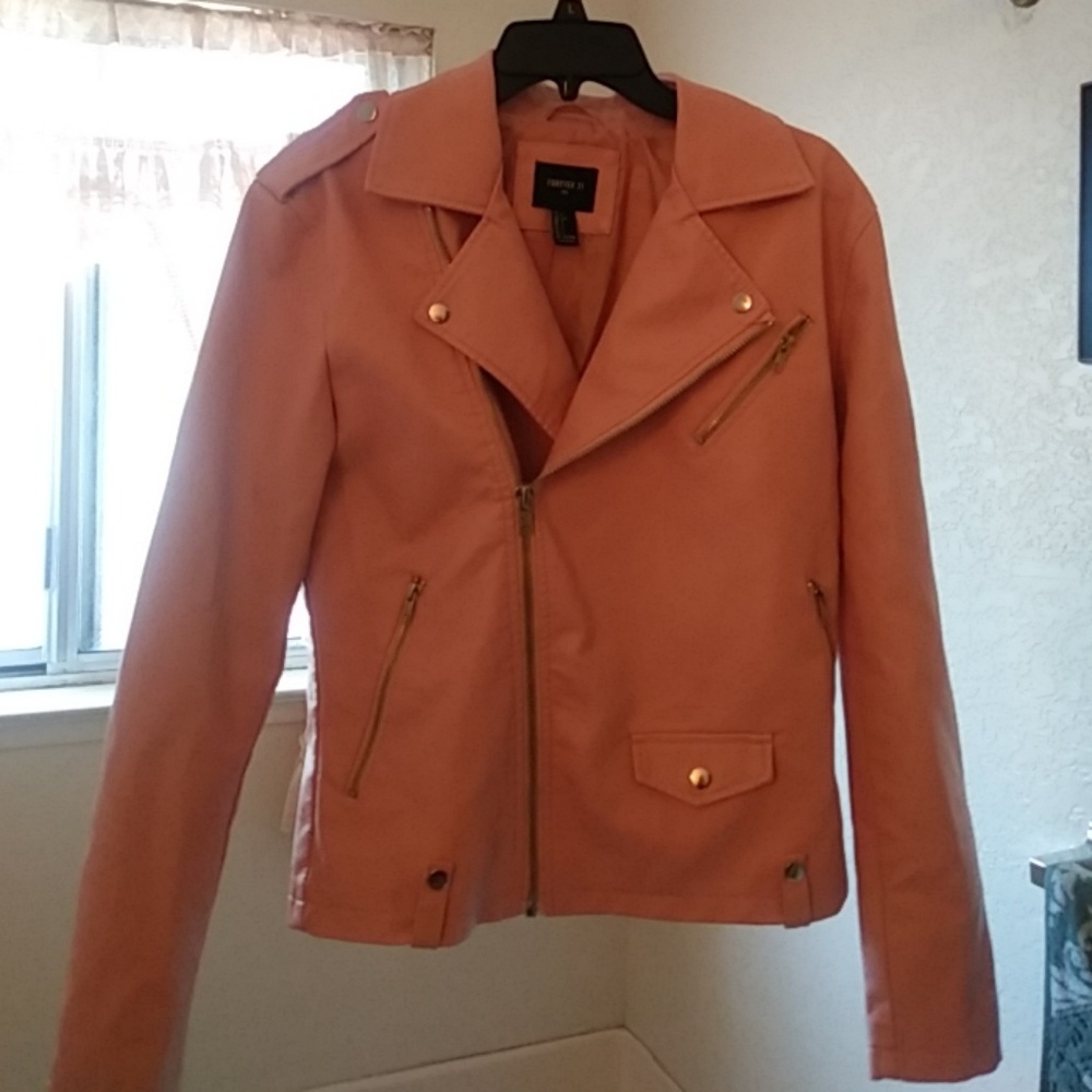 Light Pink leather jacket